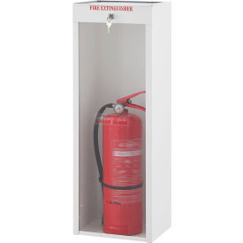 Global Industrial 670602 Global Industrial™ Fire Extinguisher Cabinet, Surface Mount, Lockable, Fits 20 Lbs. image.