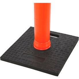 Global Industrial 670606 Global Industrial™ Rubber Base For Delineator Post, Square image.