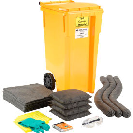 Global Industrial 670674 Global Industrial™ Universal Wheeled Spill Kit, 30 Gallon image.