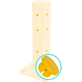 Global Industrial Replacement Plastic Plugs for Guard Rail 50 Pieces 