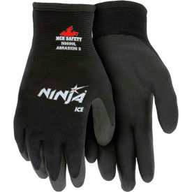 MCR Safety N9690S MCR Safety N9690S Ninja® Ice Gloves, Arcylic Terry Inner, Black, Small, 1 Pair image.