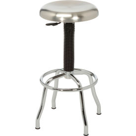 Seville Classics Inc SHE18290B Industrial Stool - Stainless Steel image.