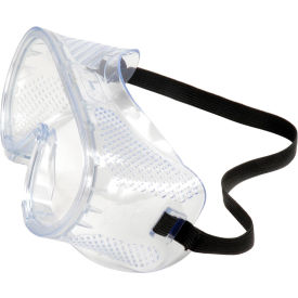 Erb Industries Inc 15144 ERB™ Perforated Impact Resistant Goggles, Clear Lens, Black Straps image.