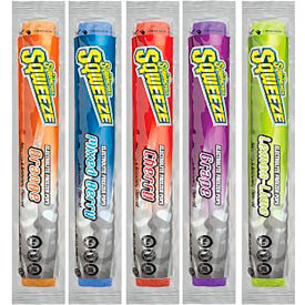 Sqwincher Sqweeze Electrolyte Freezer Pops - Assorted Flavors 3 oz. 150/Case