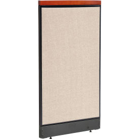 Interion Deluxe Office Partition Panel with Pass Thru Cable, 24-1/4