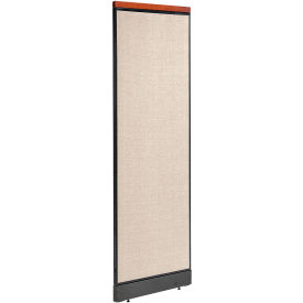 Interion Deluxe Office Partition Panel with Pass Thru Cable, 24-1/4