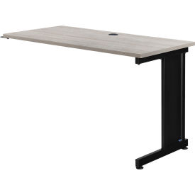 Global Industrial 695215RGY Interion® 48"W Right Handed Return Table - Rustic Gray image.