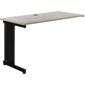 Global Industrial 695216RGY Interion® 48"W Left Handed Return Table - Rustic Gray  image.