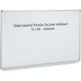 Global Industrial 695478PK Global Industrial™ Porcelain Dry Erase Whiteboard - 72 x 48 - Pack of 2 image.