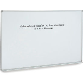 Global Industrial 695479PK Global Industrial™ Porcelain Dry Erase Whiteboard - 96 x 48 - Pack of 2 image.