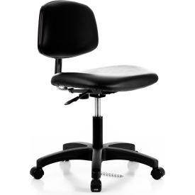 Global Industrial 695536 Interion® ESD Chair - Vinyl - Black image.
