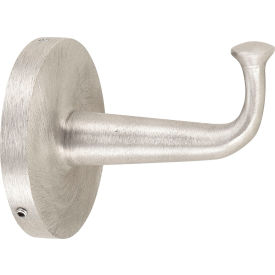 Global Industrial 695767 Interion® Single Clothes Hook - Silver image.
