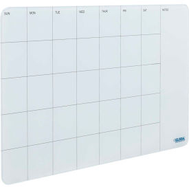Global Industrial 695820 Global Industrial™ Glass Cubicle Calendar Dry Erase Board, Monthly, 24"W x 14"H image.