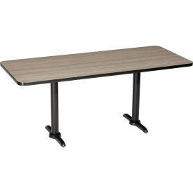 Global Industrial 695846CL Interion® Breakroom Table, 72"L x 36"W x 29"H, Charcoal image.