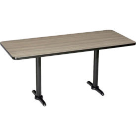 Global Industrial 695847CL Interion® Counter Height Breakroom Table, 72"L x 36"W x 36"H, Charcoal image.