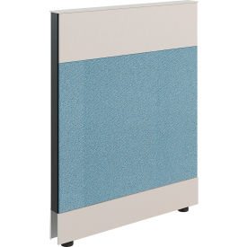 Global Industrial 695905BL Interion® Modular Partition Base Panel, 30"W x 38"H, Blue image.