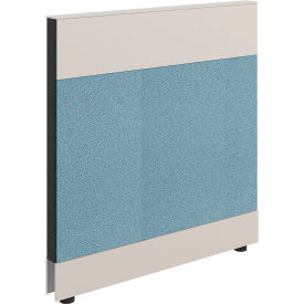Global Industrial 695906BL Interion® Modular Partition Base Panel, 36"W x 38"H, Blue image.