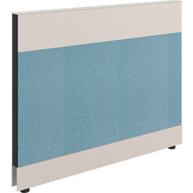Global Industrial 695907BL Interion® Modular Partition Base Panel, 48"W x 38"H, Blue image.