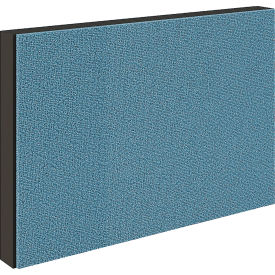 Global Industrial 695908SBL Interion® Modular Partition Stacking Panel with Fabric, 24"W x 16"H, Blue image.