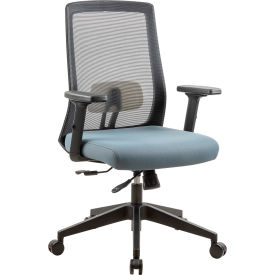Global Industrial 695935BL Interion® Mesh Task Chair with Seat Slider, Fabric, Ocean Blue image.