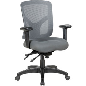 Global Industrial 695943GY Interion® Mesh Back Multifunctional Chair, Gray Seat w/ Gray Mesh image.