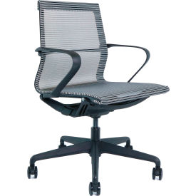 Global Industrial 695945GY Interion® All Mesh Task Chair, Gray image.