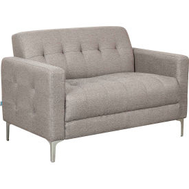 Global Industrial 695966TN Interion® Upholstered Fabric Loveseat, Tan image.