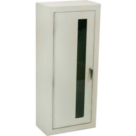 Potter Roemer 7024-DV Potter Roemer Alta Steel Fire Extinguisher Cabinet, Breakable Glass Window, Surface Mount, White image.