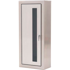 Potter Roemer 7064-DV Potter Roemer Alta Steel Fire Extinguisher Cabinet, Breakable Glass Window, Surface Mount, Silver image.