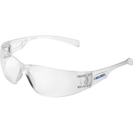 Global Industrial 708119CL Global Industrial™ Frameless Safety Glasses, Scratch Resistant, Clear Lens image.