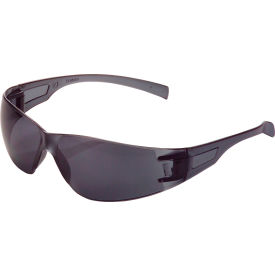 Global Industrial 708119SM Global Industrial™ Frameless Safety Glasses, Scratch Resistant, Smoke Lens image.