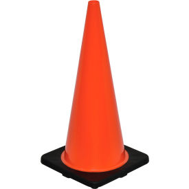 Global Industrial 708144 Global Industrial™ 28" Traffic Cone, Non-Reflective, Black Base, 7 lbs image.