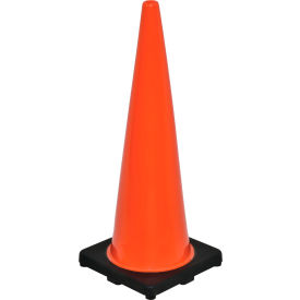 Global Industrial 708145 Global Industrial™ 36" Traffic Cone, Non-Reflective, Black Base, 10 lbs image.
