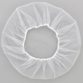 Global Industrial™ Nylon Hairnet 20"" Honeycomb White 100/Bag