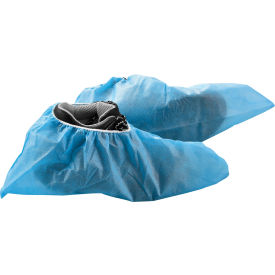Global Industrial 708198BBL Global Industrial™ Skid Resistant Disposable Shoe Covers, Size 12-15, Blue, 150 Pairs/Case image.