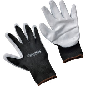 Global Industrial 708344L Global Industrial™ Foam Nitrile Coated Gloves, Gray/Black, Large, 1 Pair image.