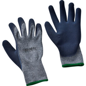 Global Industrial 708349M Global Industrial™ Ultra-Grip Foam Latex Coated Gloves, Poly/Cotton Knit, Black/Gray, Med image.
