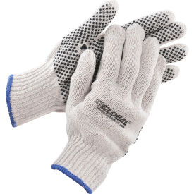 Global Industrial 708352XL Global Industrial™ PVC Dot Knit Gloves, Single-Sided, Black, X-Large, 12 Pairs image.