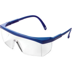 Global Industrial 708395CL Global Industrial™ Half Frame Safety Glasses, Brow Guard & Side Shields, Anti-Fog, Clear Lens image.