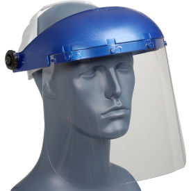 Sellstrom Mfg Co S39010  Sellstrom® S39010 Single Crown Face Shield, Chemical/Scratch Resistant, Pin-Lock Headgear image.