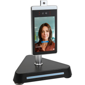 Global Industrial 708528 Facial Recognition & Body Temperature Camera System With Counter Stand, Linux OS image.