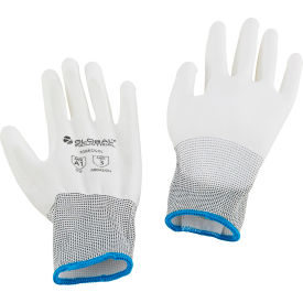 Global Industrial Flat Polyurethane Coated Gloves, White, X-Large - Pkg Qty 12