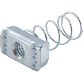 Global Industrial 713103 Global Industrial 1-5/8" Channel Nut P1008eg, Electro-Galvanized, 3/8-16 image.