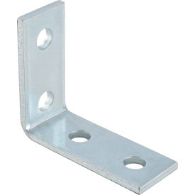 Global Industrial 713118 Global Industrial 1-5/8" 4 Hole 90° Fitting P1325eg, Electro-Galvanized - Pkg Qty 20 image.