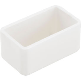 Global Industrial 713123 Global Industrial 1-5/8 X 7/8" Plastic White End Cap P2860-33vy image.