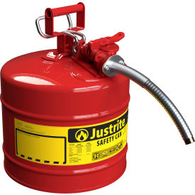 Type II AccuFlow Steel Safety Can - 5 Gallon, With 1" Metal Hose view 2