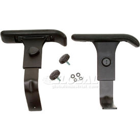 Global Industrial 744150 Interion® Adjustable T-Arms Armrests (per pair) image.