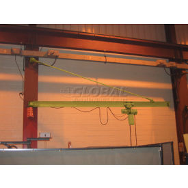 Abell-Howe® Top-Braced Wall Mounted Jib Crane WMC110 1000 Lb Cap 10' Span w/ 200° Rotation
