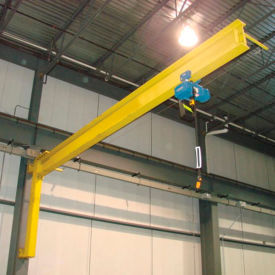 Abell-Howe Company 960015 Abell-Howe® Under-Braced Wall Mounted Jib Crane 960015 2000 Lb. Capacity with 8 Span image.