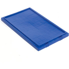Global Industrial 274321BL Global Industrial™ Lid LID181 for Stack and Nest Storage Container SNT180, SNT185, Blue image.
